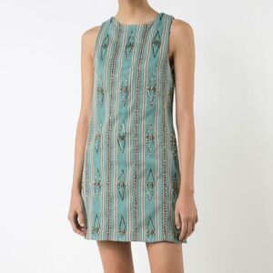 Alice + Olivia Clyde Embellished Mini Shift Dress Size 4